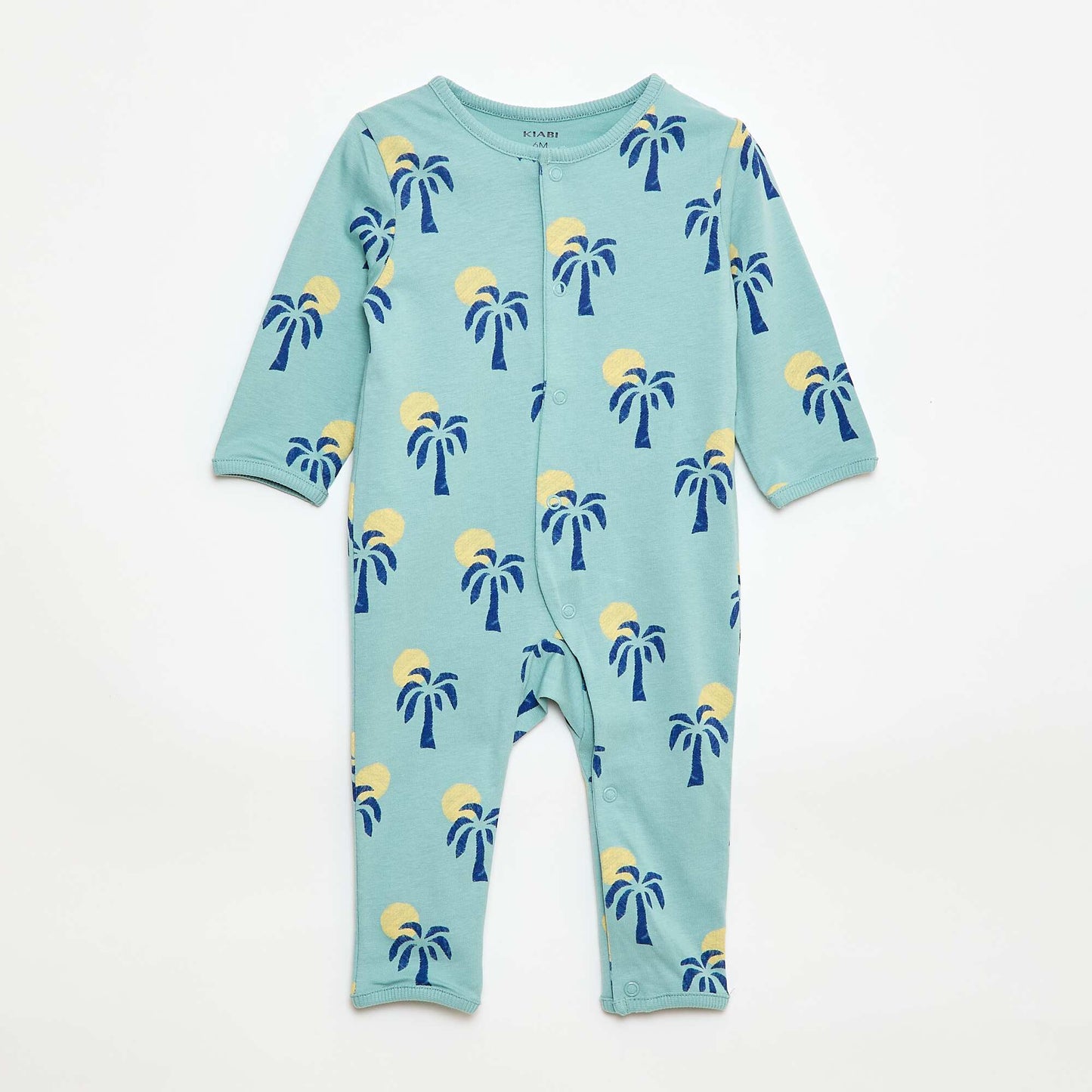 Pyjama dors bien léger avec ouverture pressionnée VERT