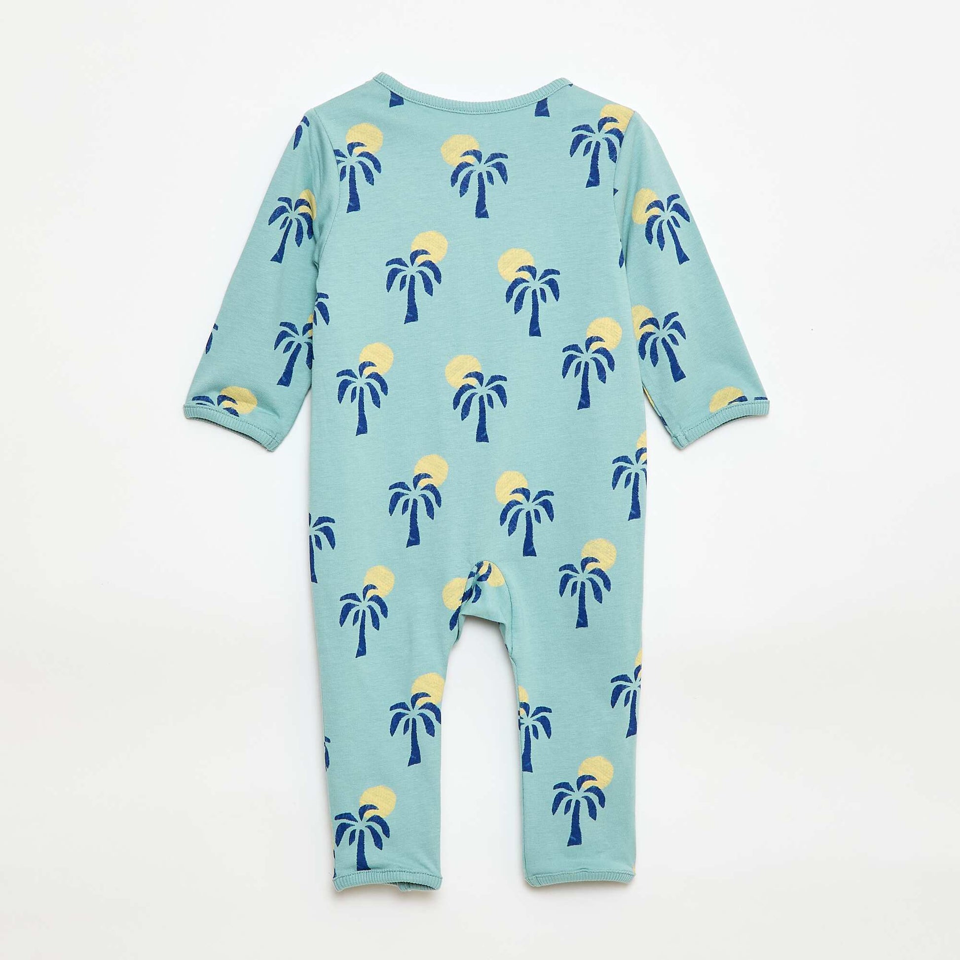 Pyjama dors bien léger avec ouverture pressionnée VERT