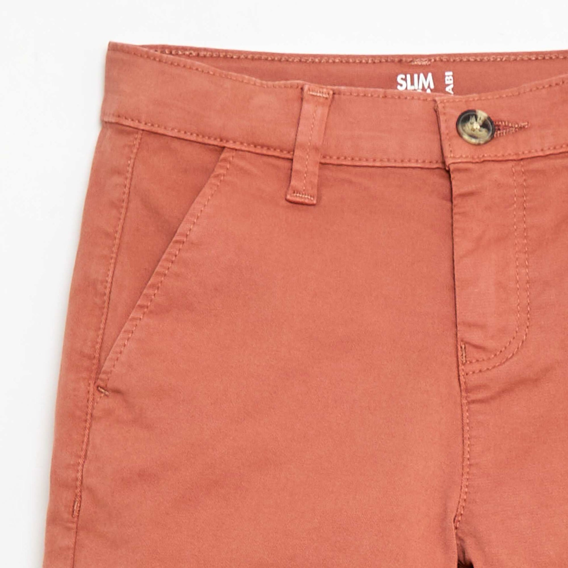 Bermuda chino en twill ROSE