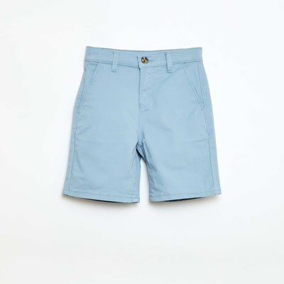 Bermuda chino en twill BLEU