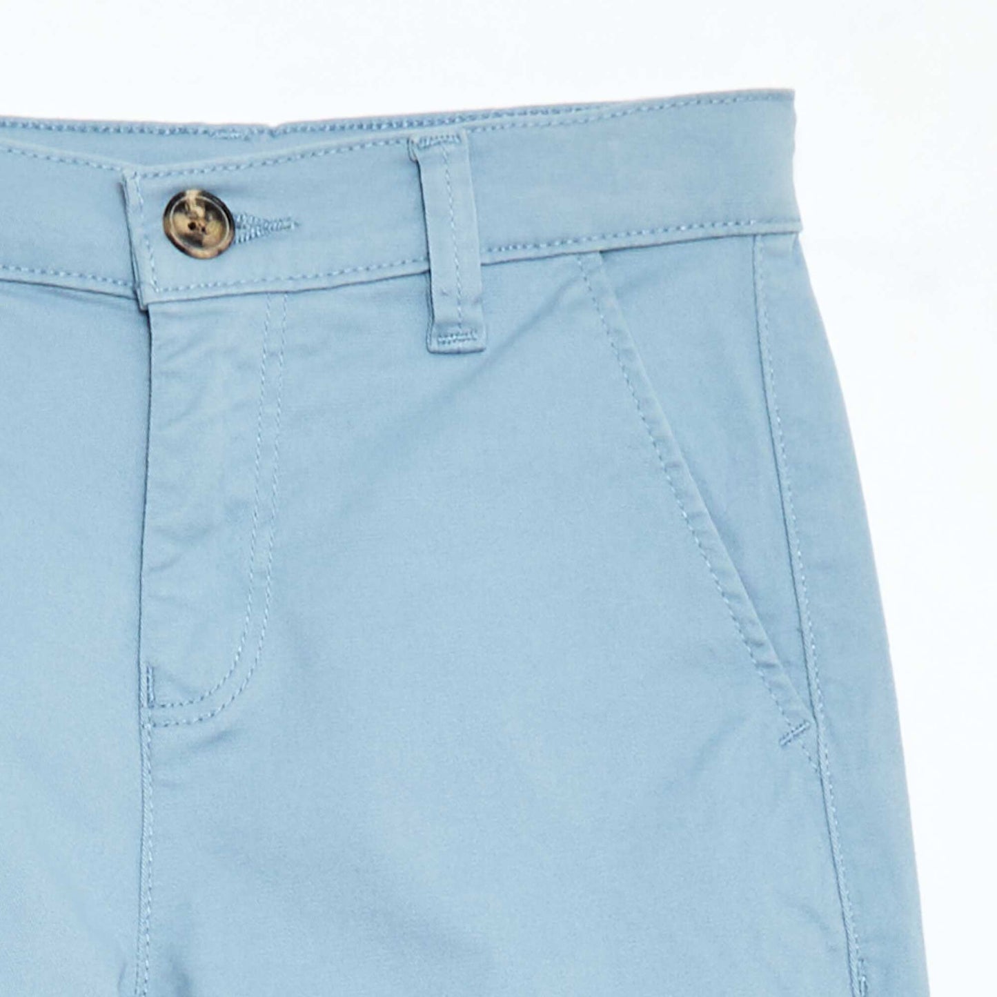 Bermuda chino en twill BLEU