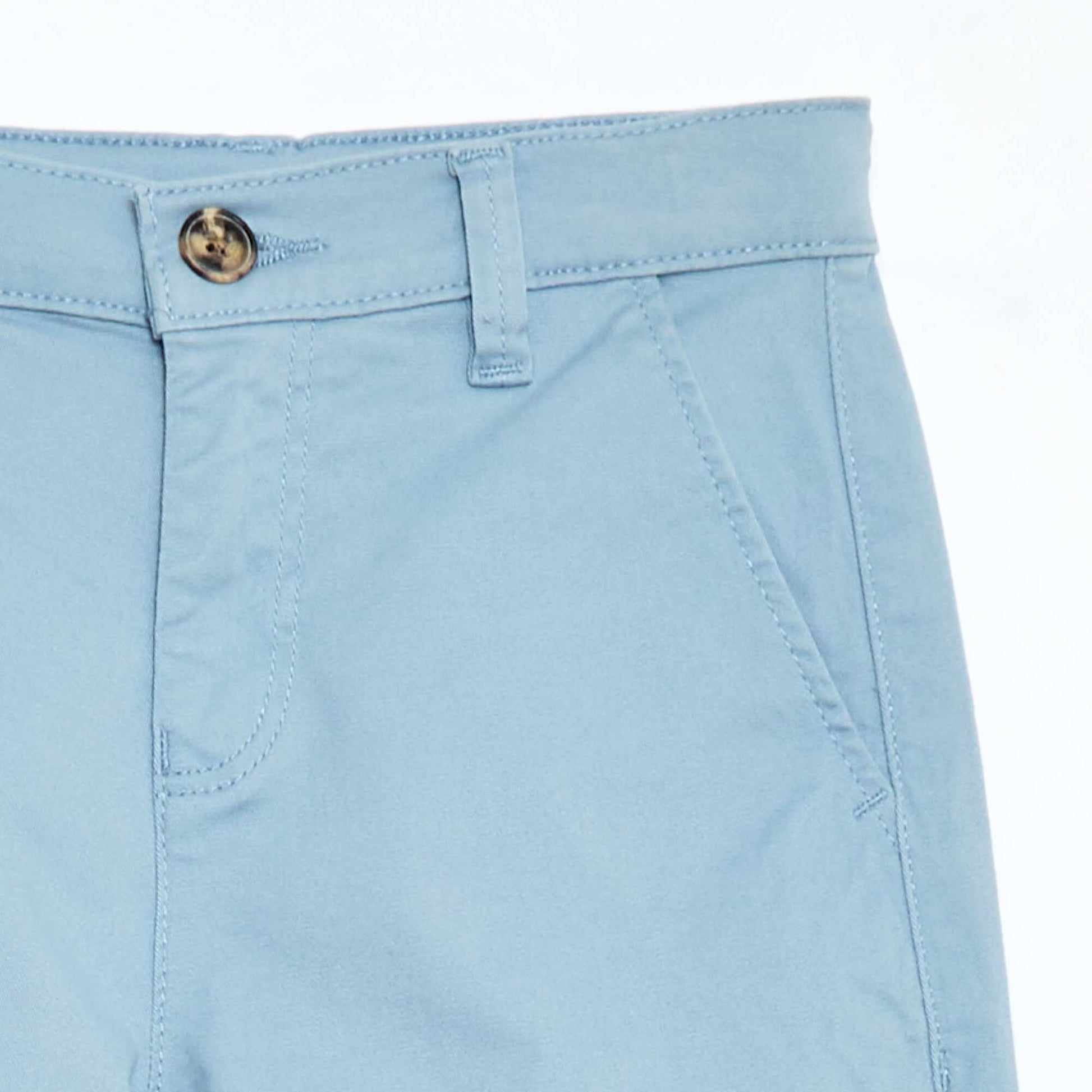 Bermuda chino en twill BLEU