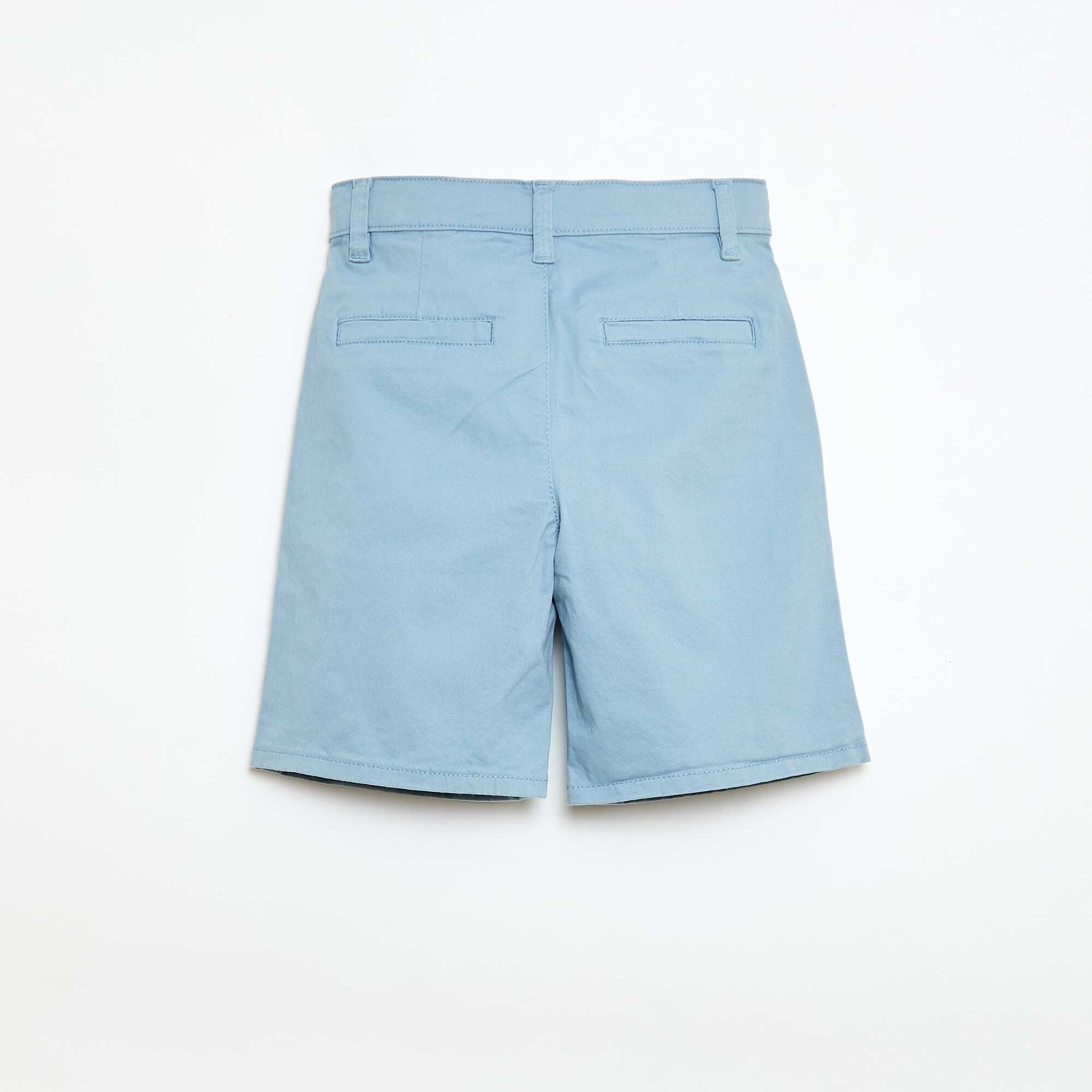 Bermuda chino en twill BLEU