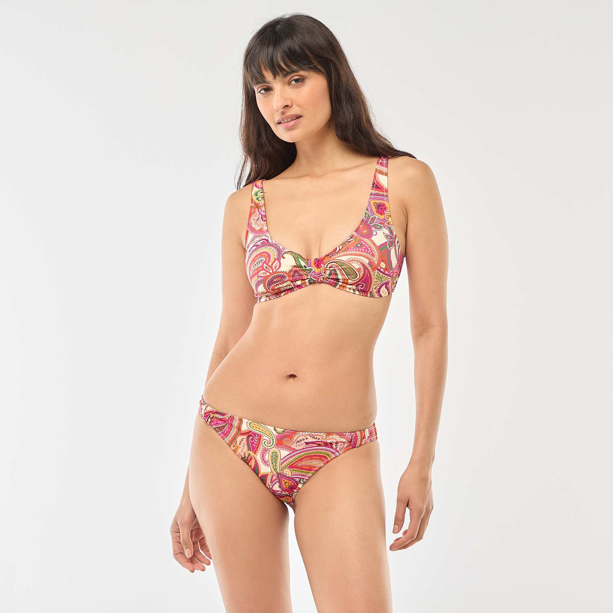 Soutien-gorge de bain imprimé cachemire ROSE