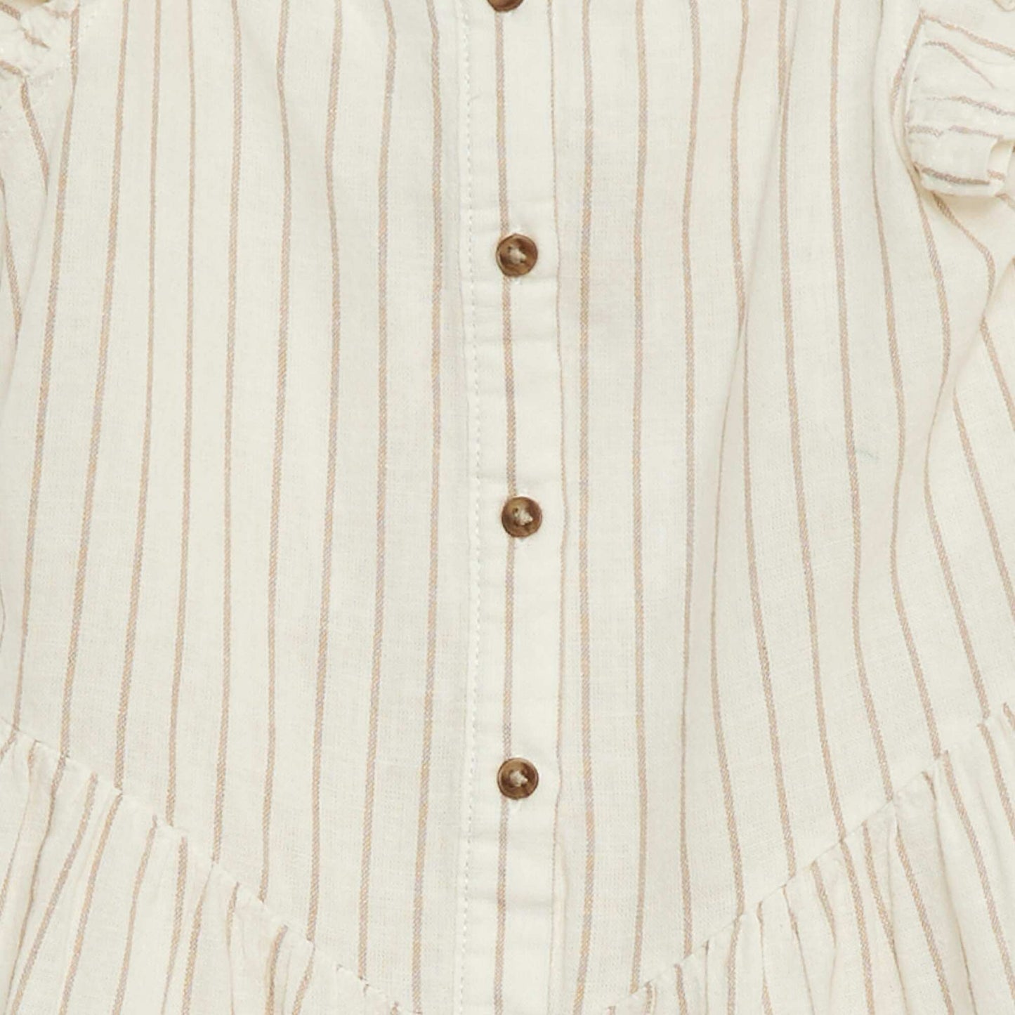 Robe sans manches volantée BLANC