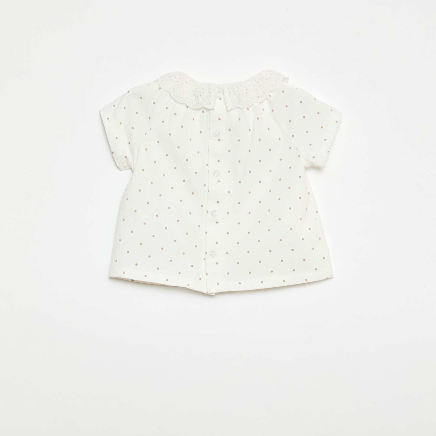 Ensemble court en voile de coton et lin mélangé - 2 pièces BLANC