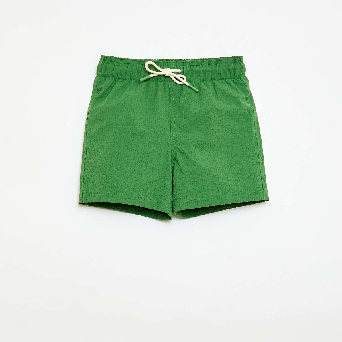 Short de bain uni VERT