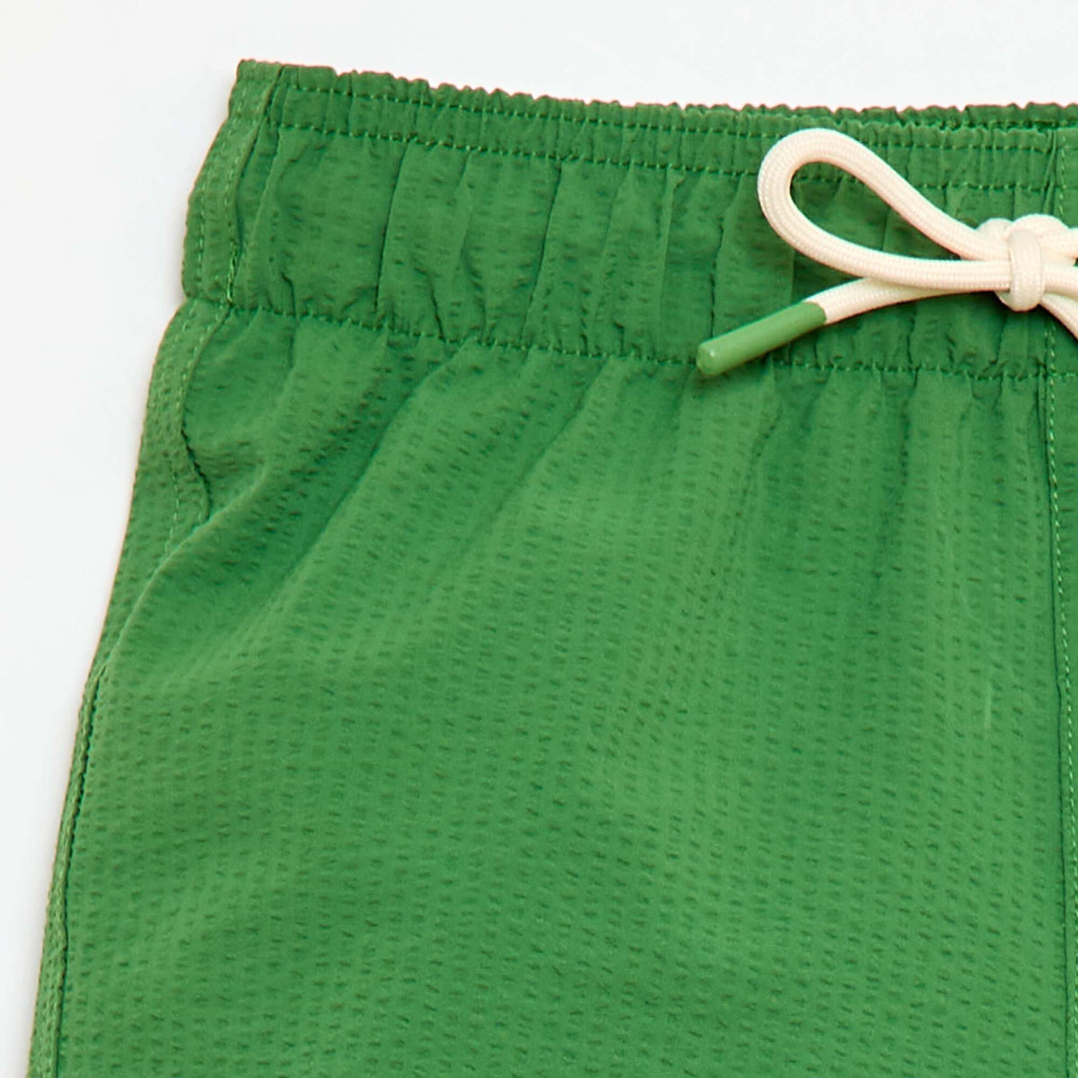 Short de bain uni VERT