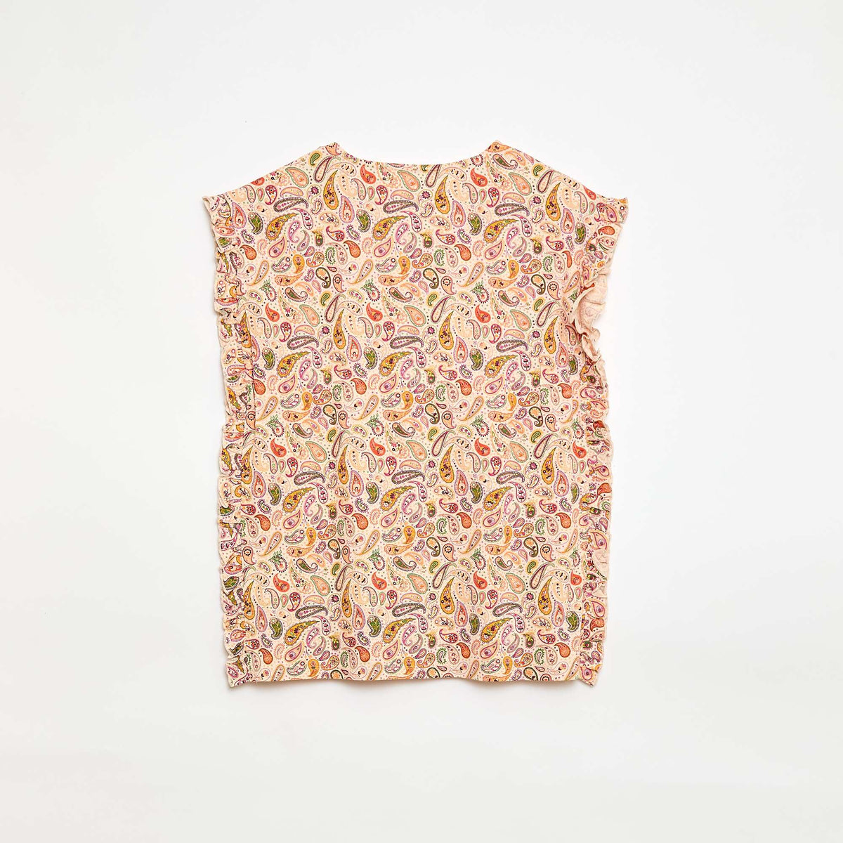 Robe forme poncho volantée ROSE