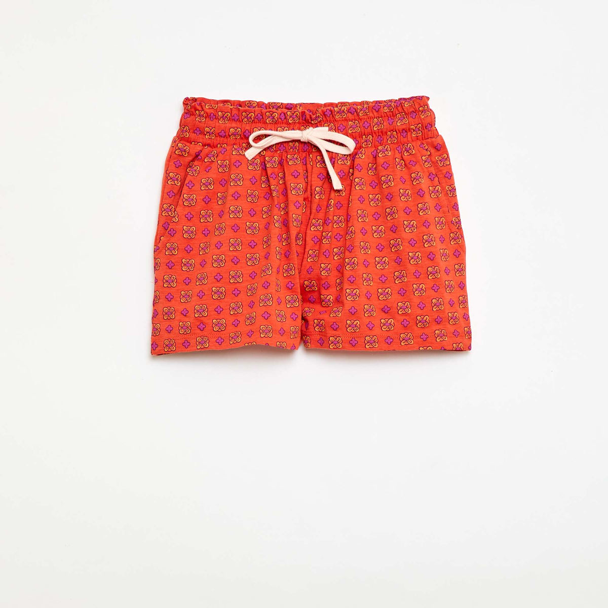 Short de bain à motif ORANGE