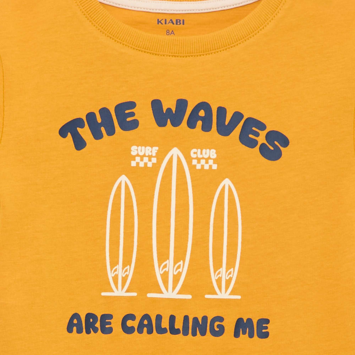 T-shirt imprimé surf JAUNE