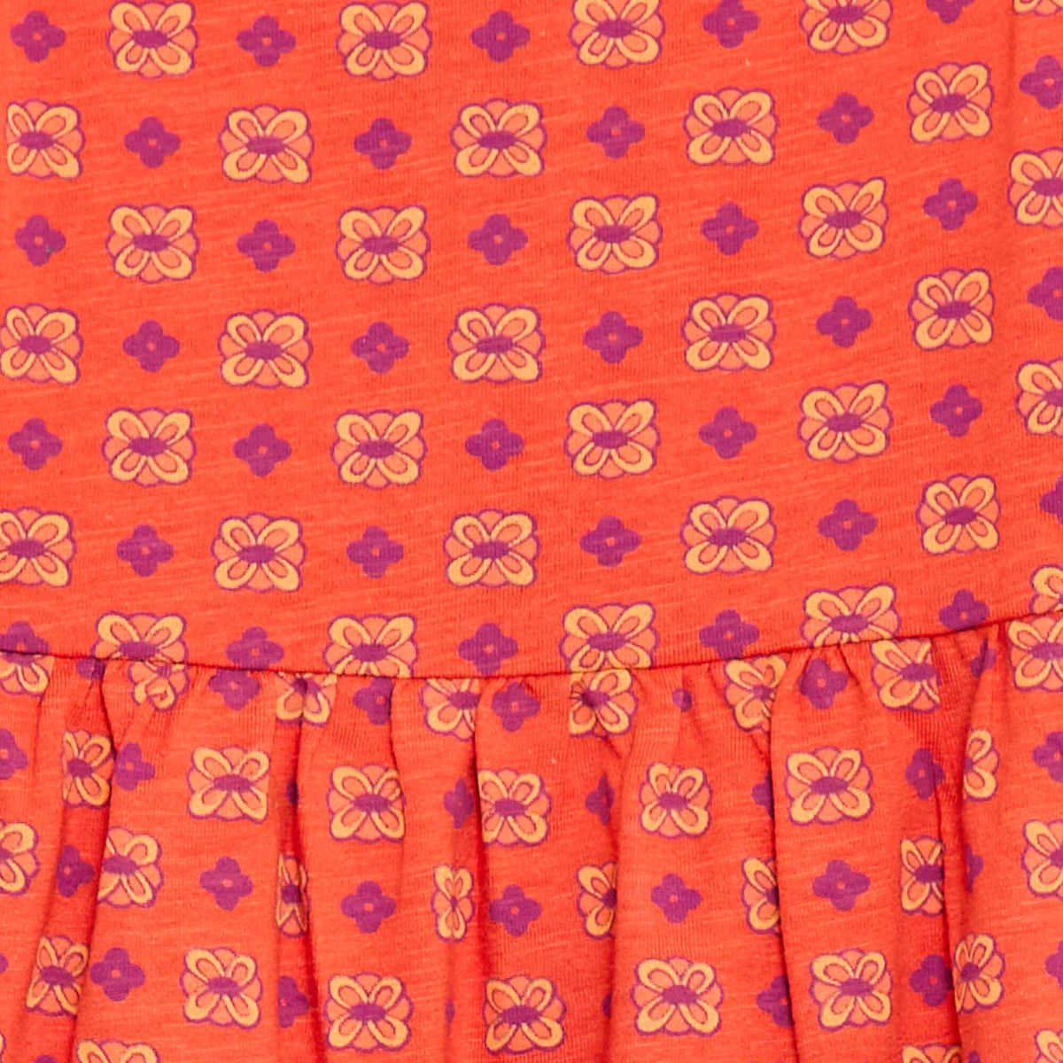 Robe sans manches à motif ORANGE
