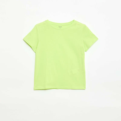 T-shirt en maille jersey à manches longues VERT