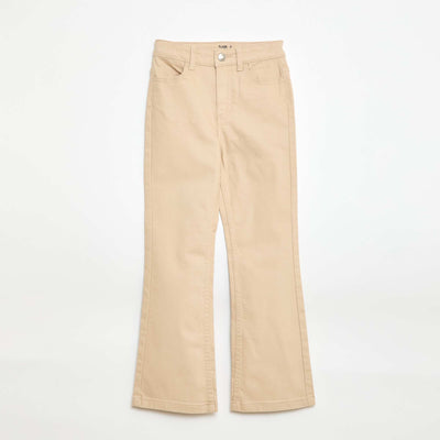 Jean flare classique BEIGE