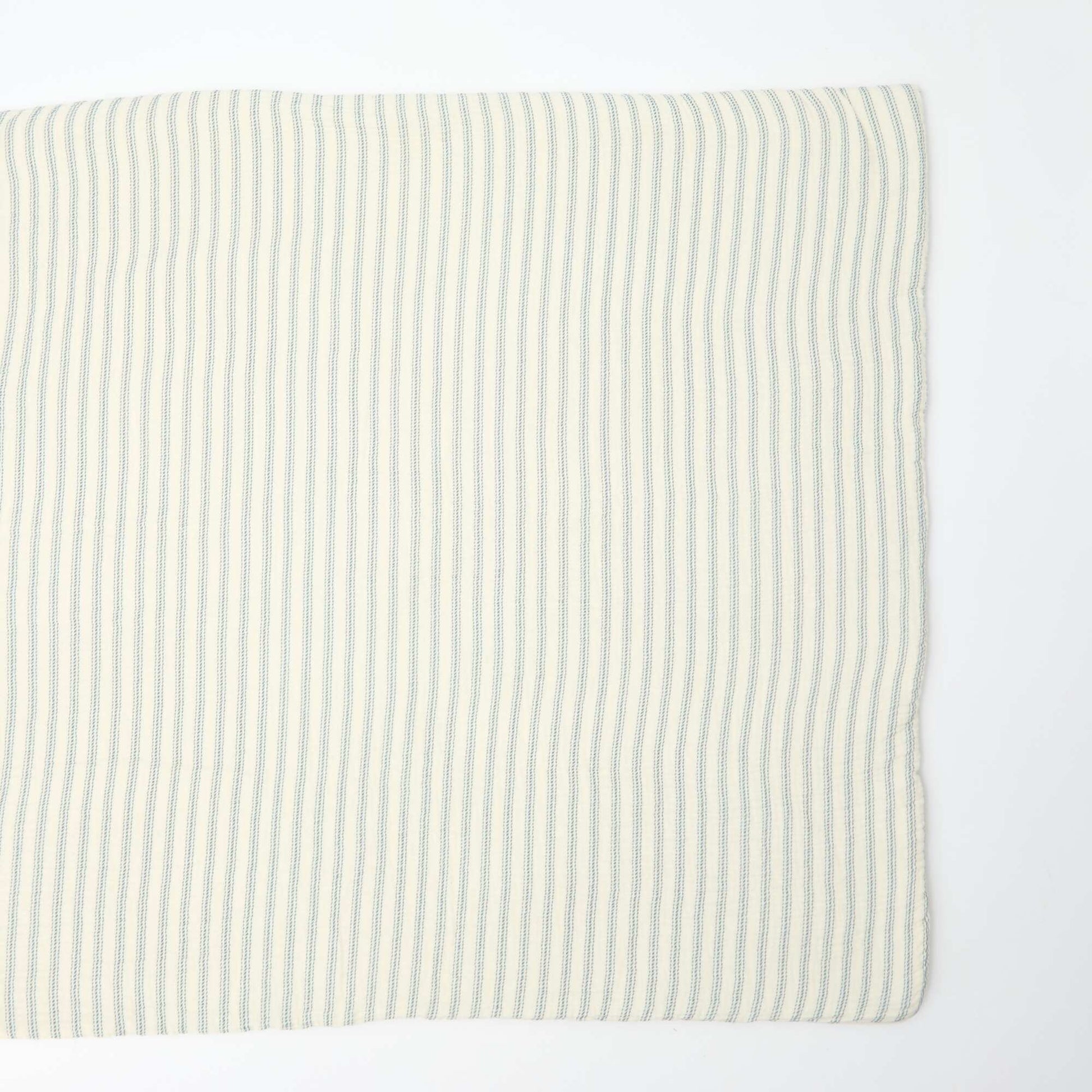 Couverture en gaze de coton réversible en velours - Kiabi Home BLEU