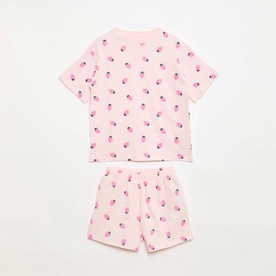 Ensemble pyjama court - 2 pièces ROSE