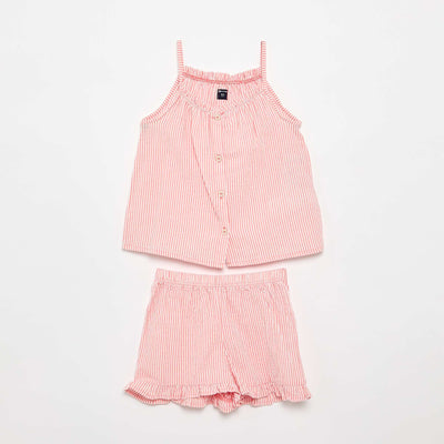 Pyjama court débardeur + short - 2 pièces ROUGE