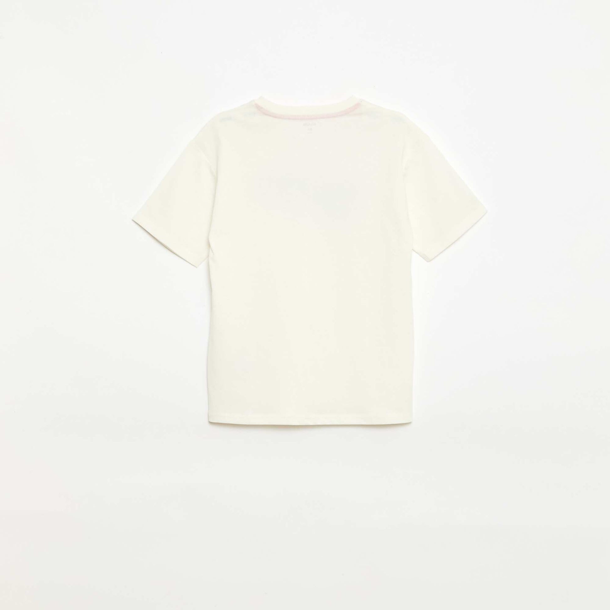 Ensemble pyjama court t-shirt + short - 2 pièces BLANC