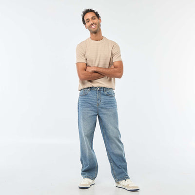 Jean large / relaxed fit à 5 poches BLEU