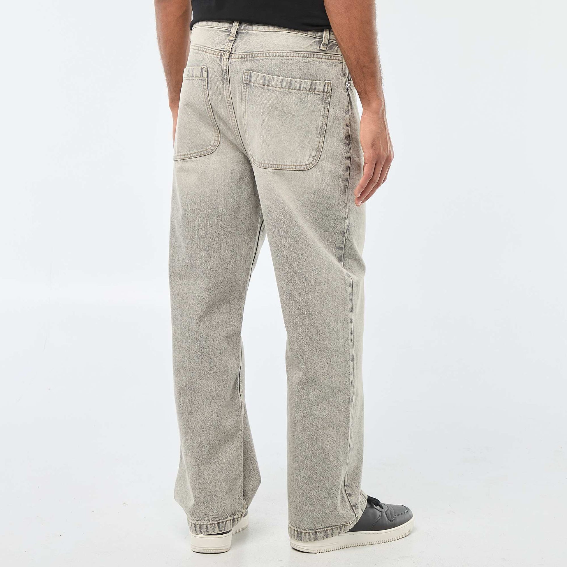 Jean large / relaxed fit à 5 poches GRIS