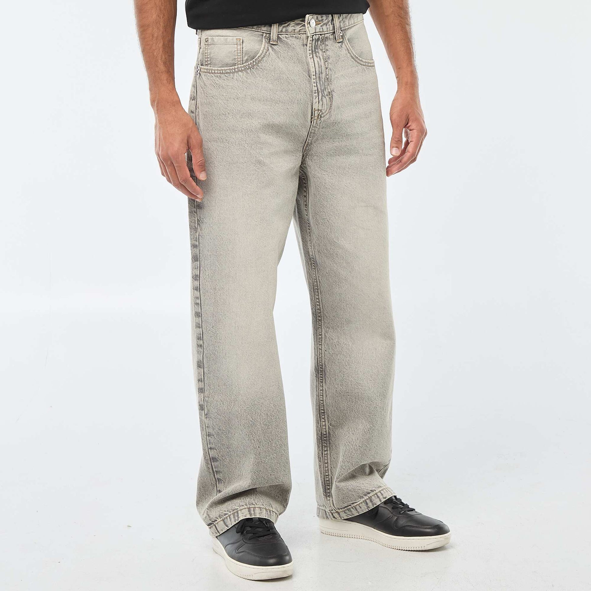 Jean large / relaxed fit à 5 poches GRIS