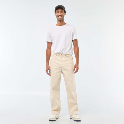 Jean large / relaxed fit à 5 poches BLANC