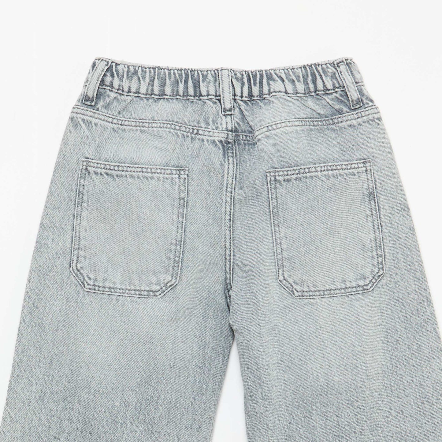 Jean baggy uni 5 poches GRIS
