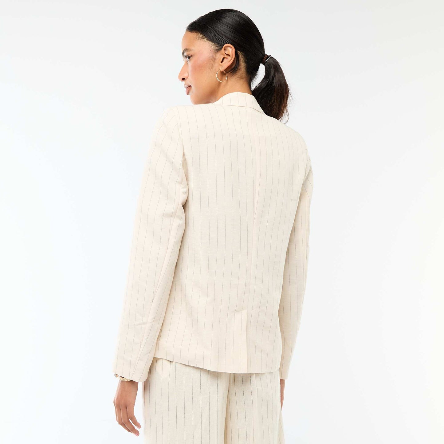 Veste blazer mi-longue BEIGE