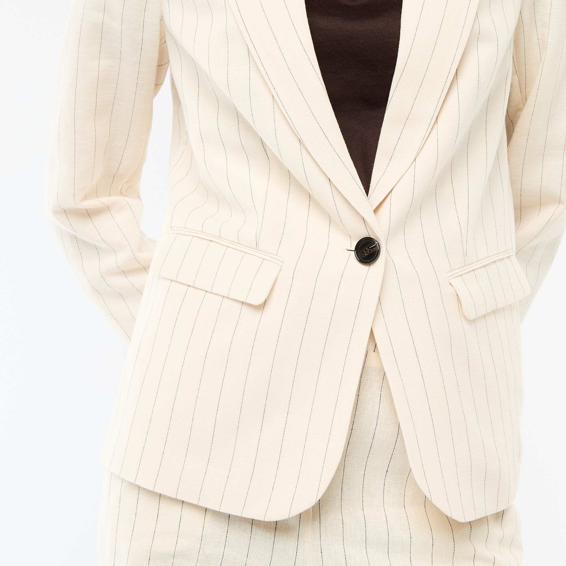 Veste blazer mi-longue BEIGE