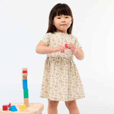 Robe en lin mélangé avec ceinture BLANC