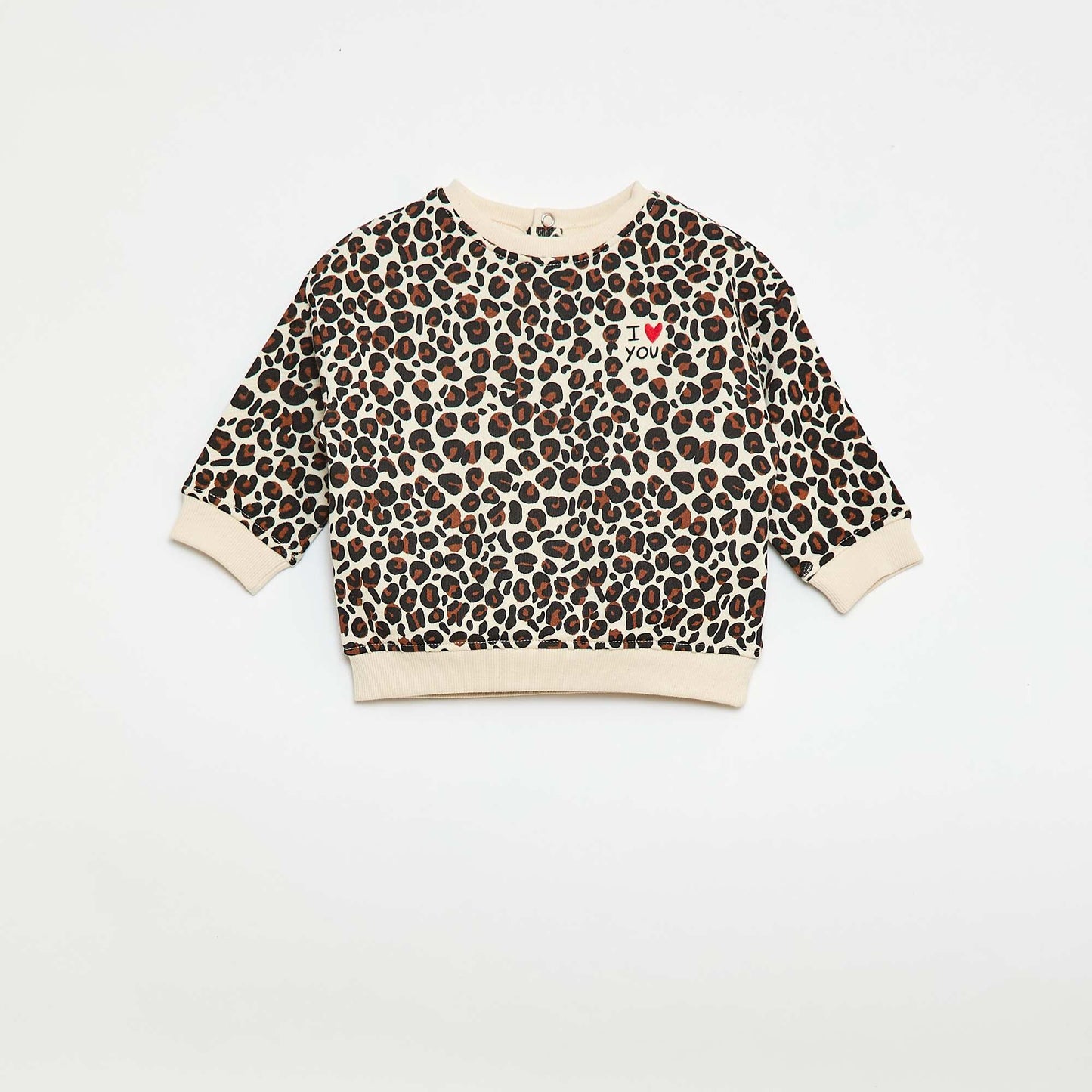 Sweat-shirt à col rond  'Agathe Sorlet x Kiabi' - Saint-Valentin LéOPARD