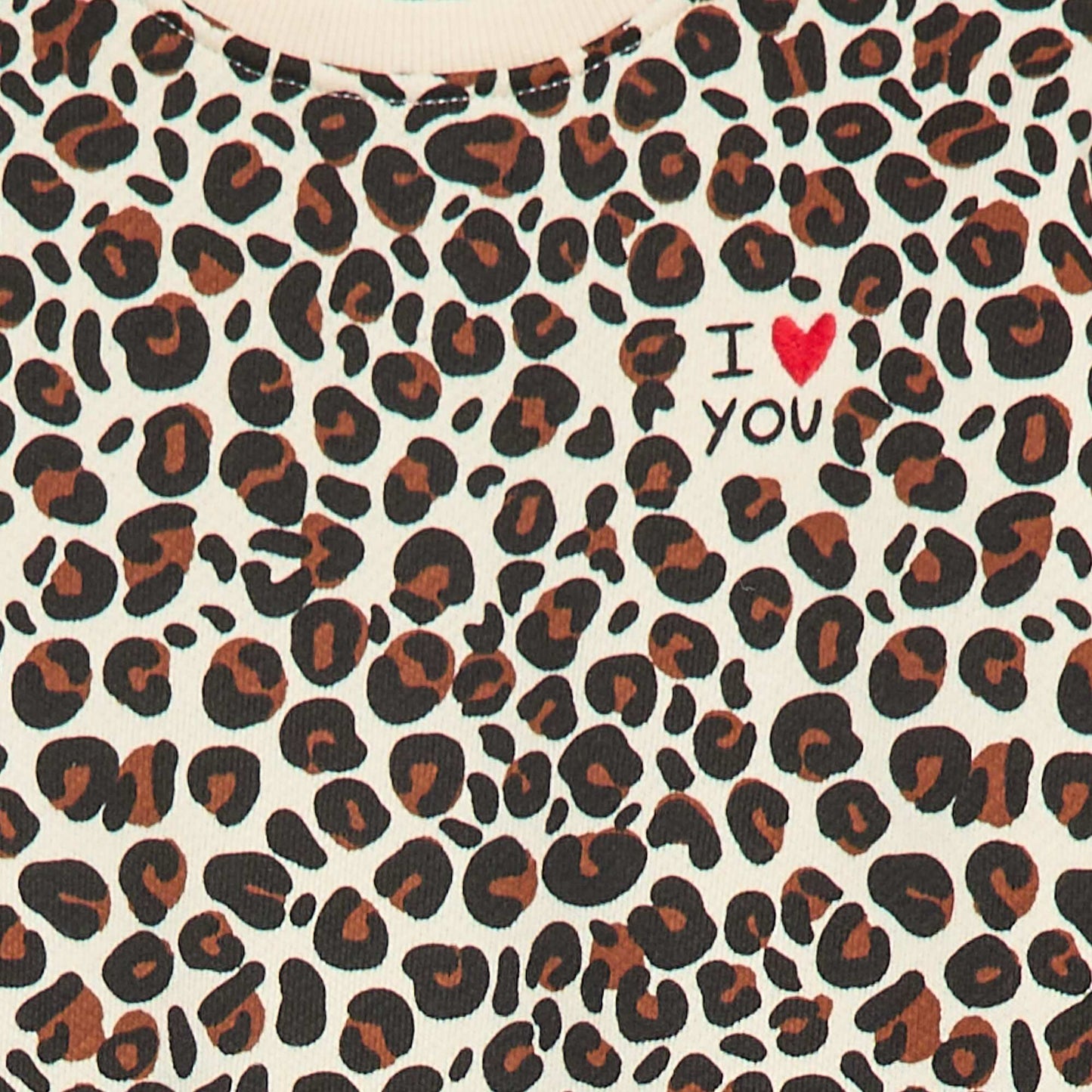 Sweat-shirt à col rond  'Agathe Sorlet x Kiabi' - Saint-Valentin LéOPARD