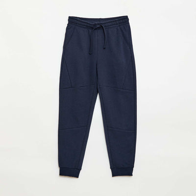Jogging uni avec cordons de serrage BLEU