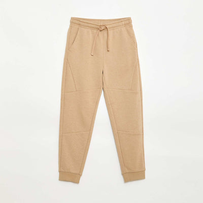 Jogging uni avec cordons de serrage BEIGE