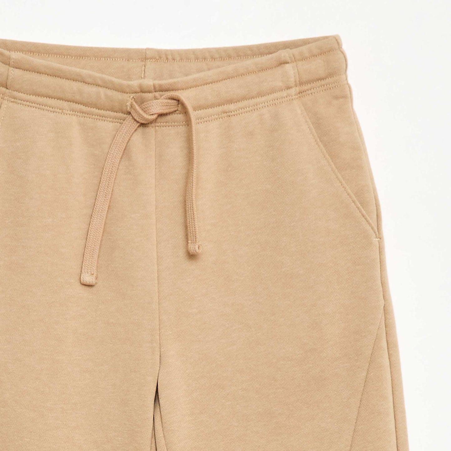Jogging uni avec cordons de serrage BEIGE