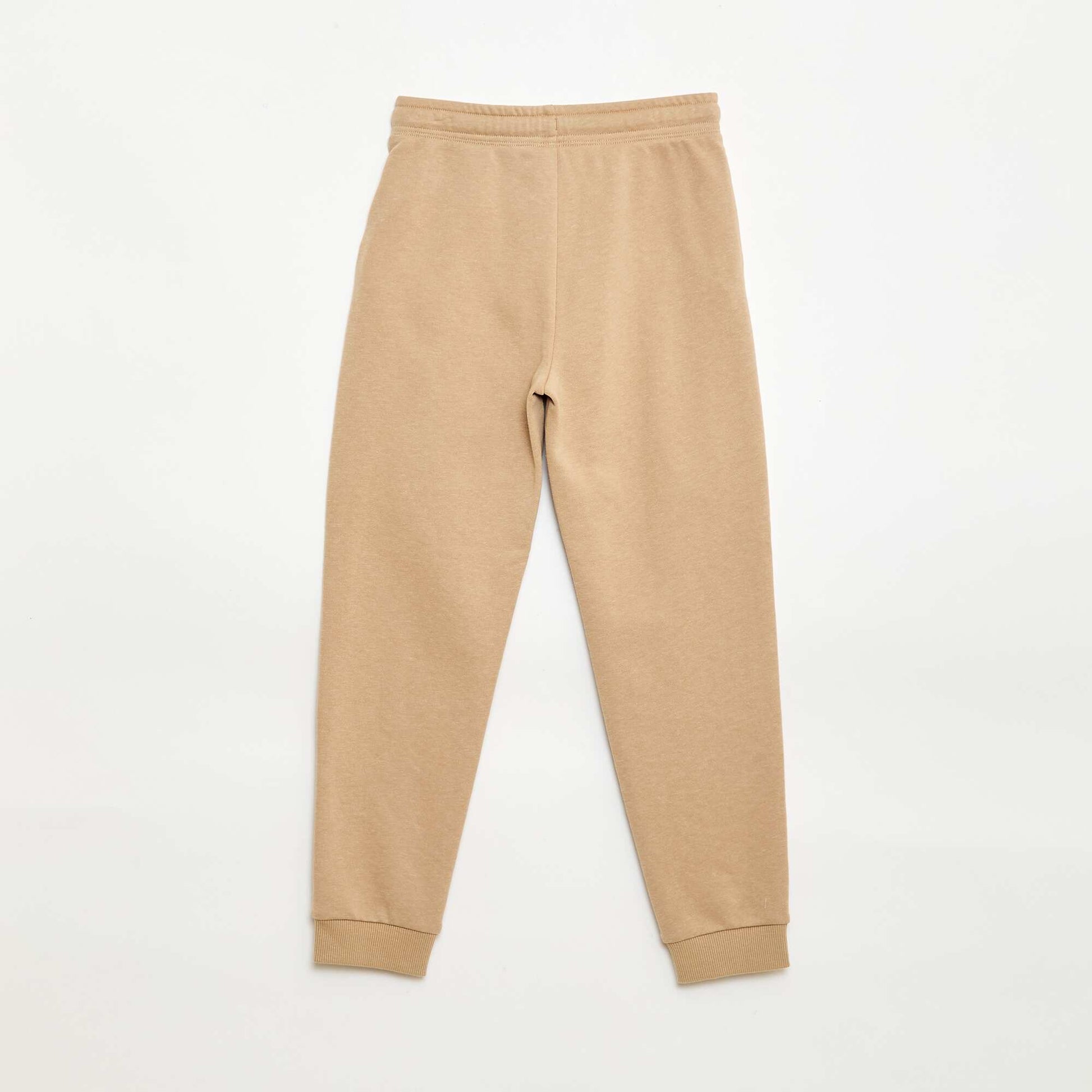 Jogging uni avec cordons de serrage BEIGE