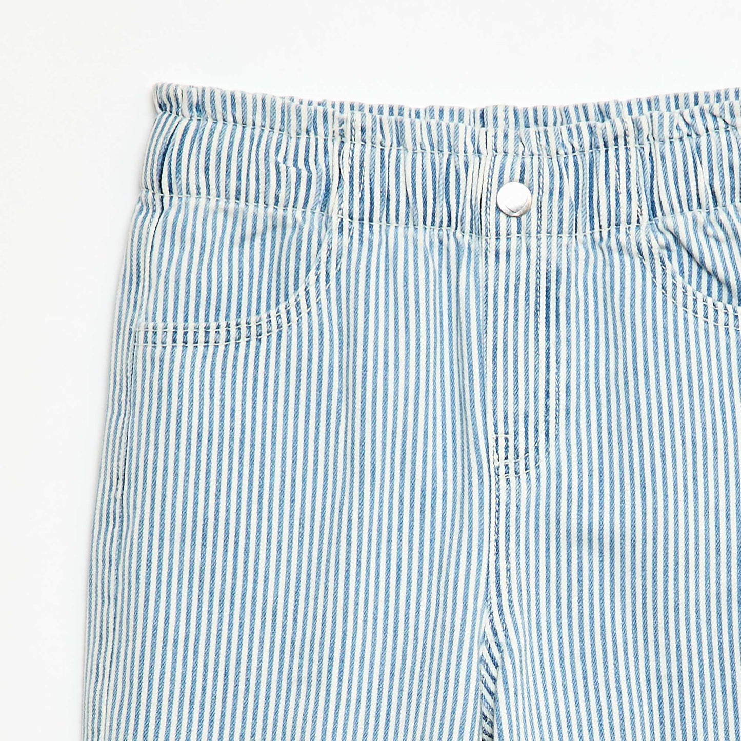 Jean wide leg imprimé fantaisie BLEU RAYé
