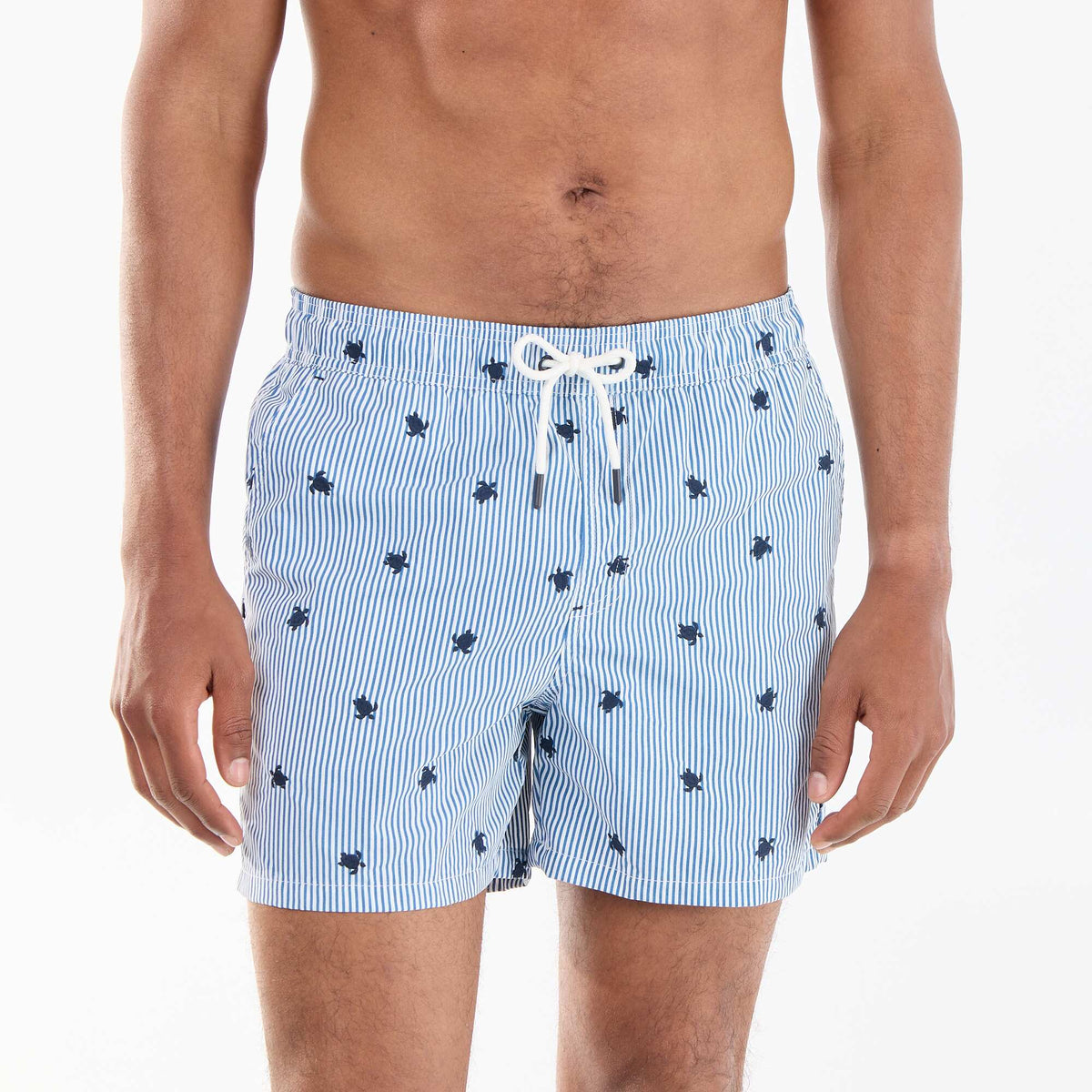 Bermuda de bain à motif BLEU