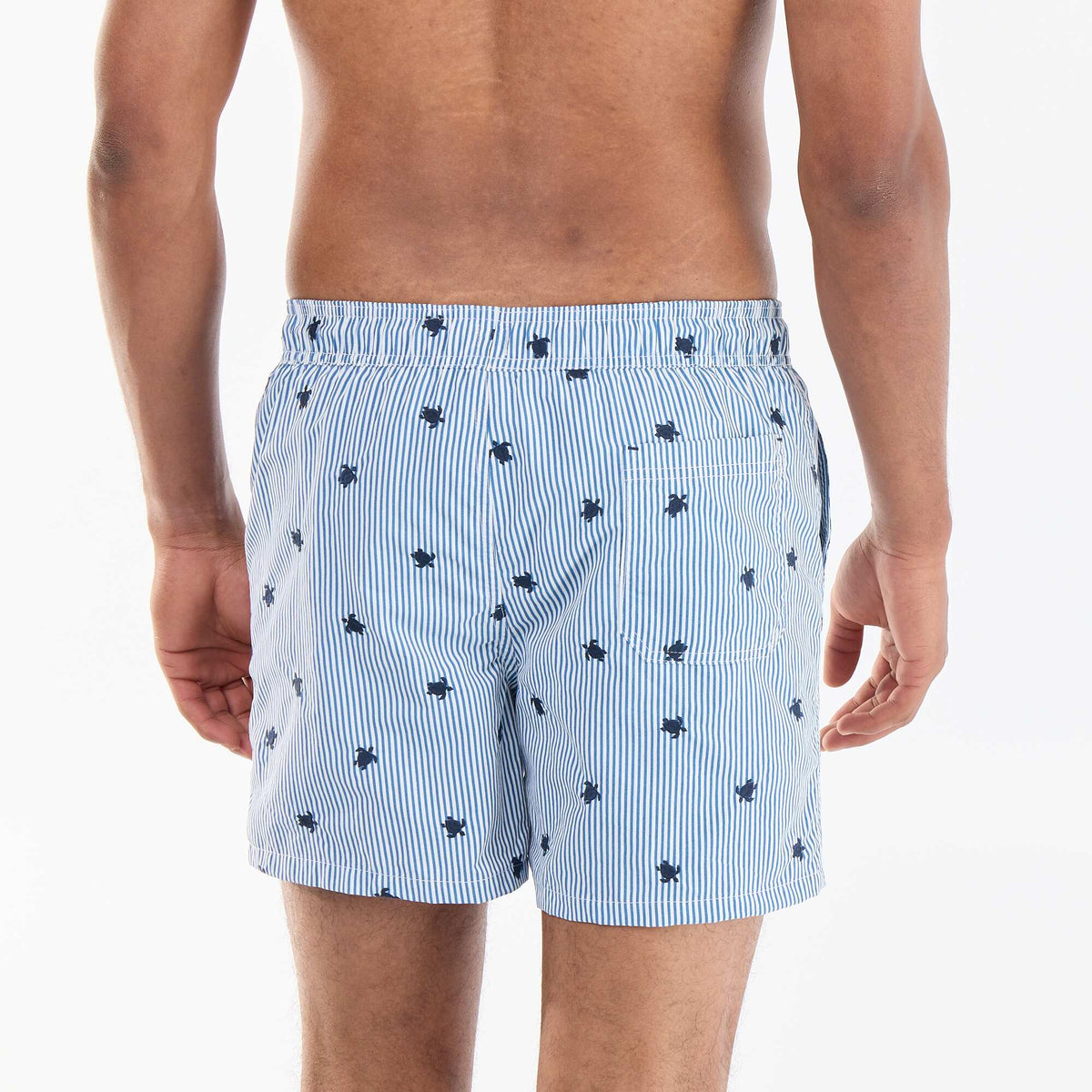Bermuda de bain à motif BLEU