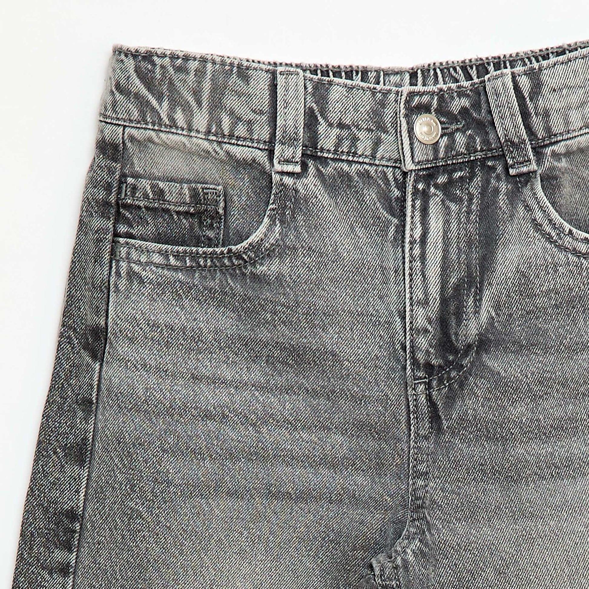 Pantalon wide leg fit / coupe large à 2 teintes GRIS