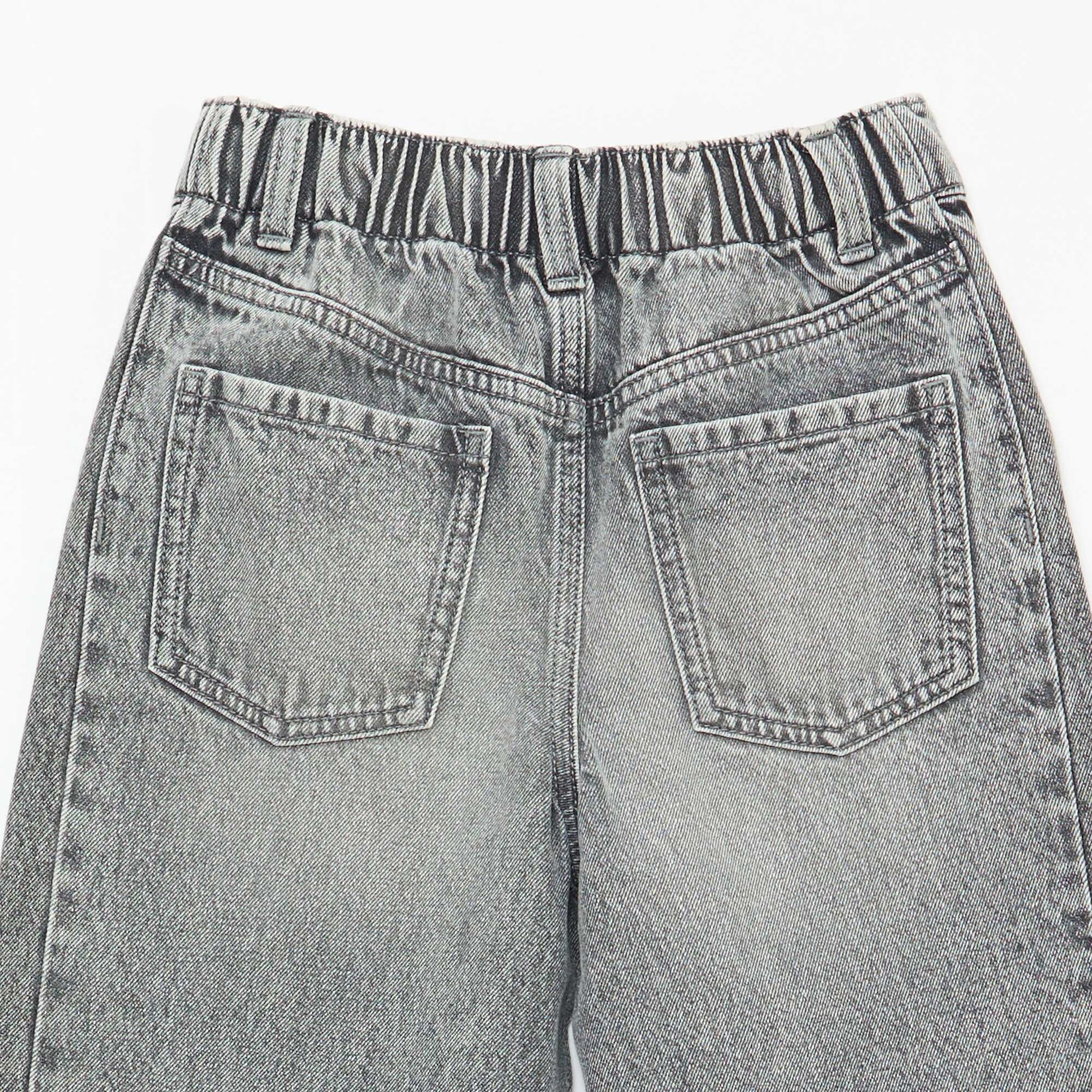 Pantalon wide leg fit / coupe large à 2 teintes GRIS