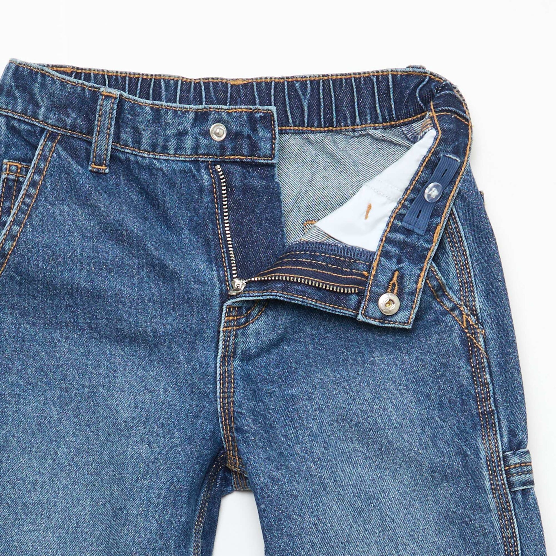 Jean loose à grandes poches BLEU