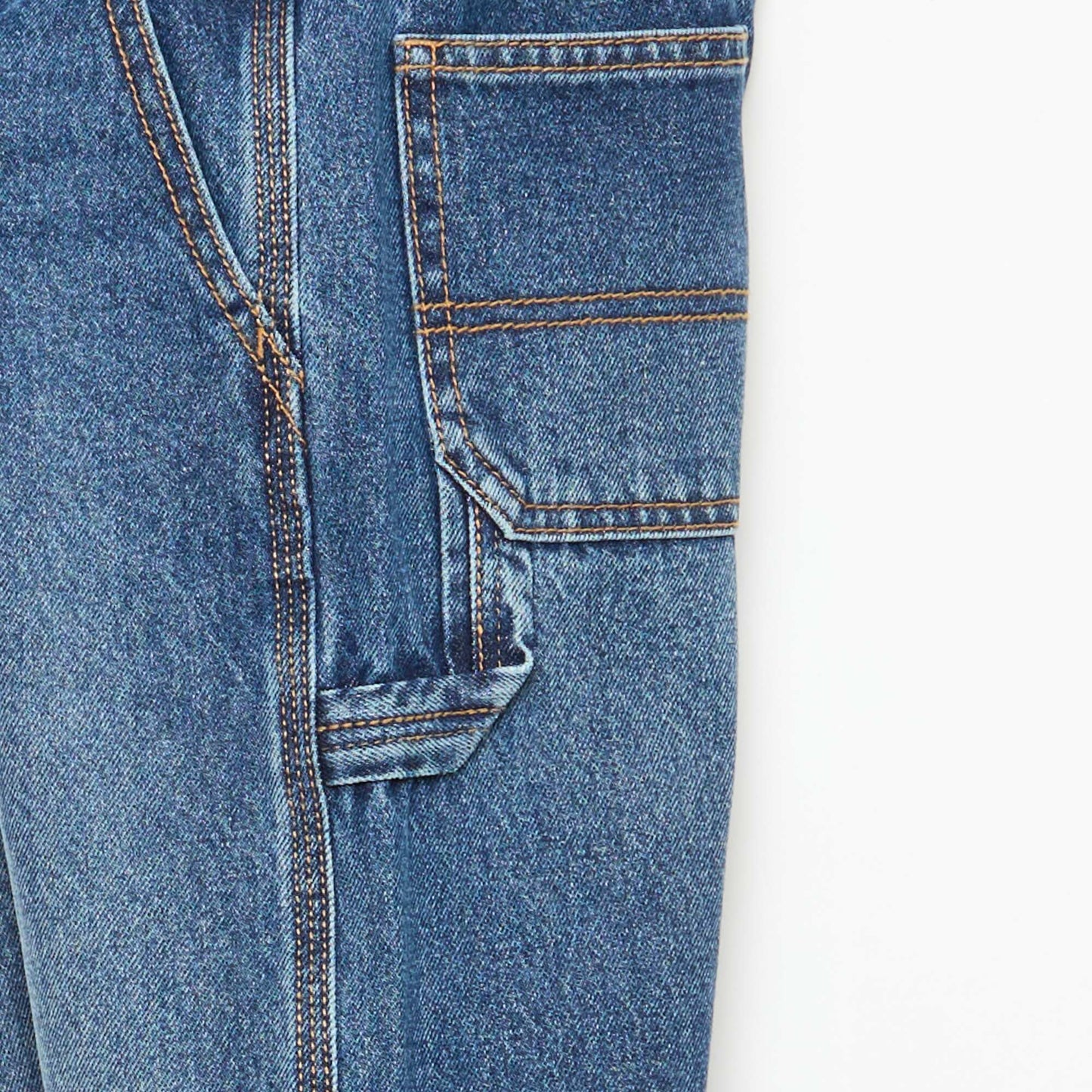 Jean loose à grandes poches BLEU