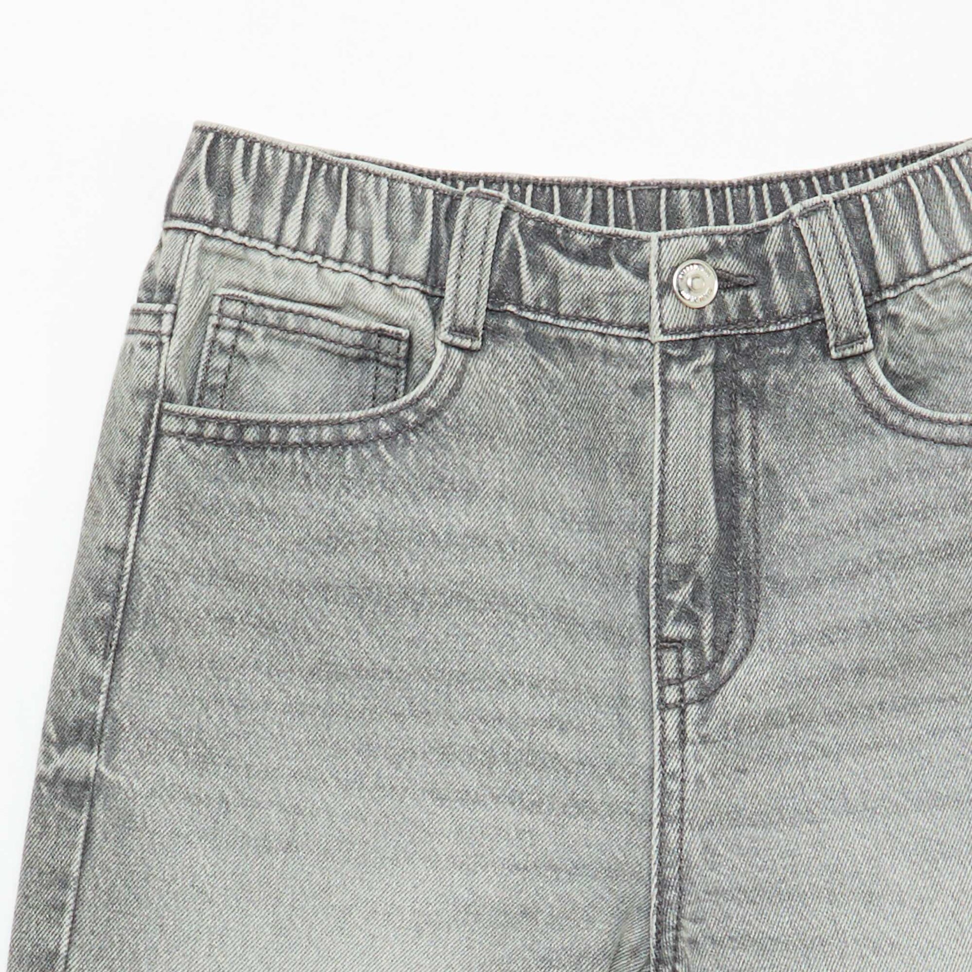 Pantalon en jean coupe confortable GRIS