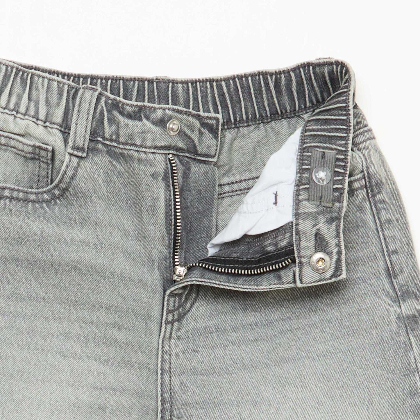 Pantalon en jean coupe confortable GRIS