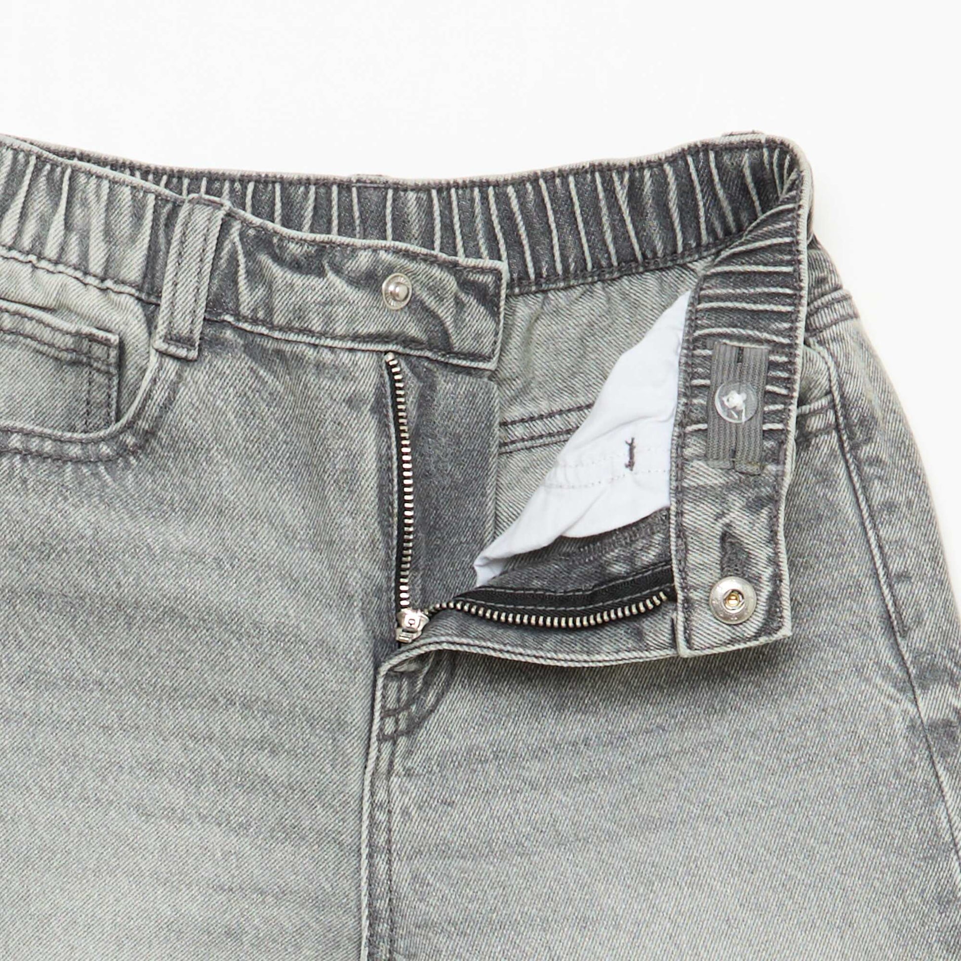 Pantalon en jean coupe confortable GRIS