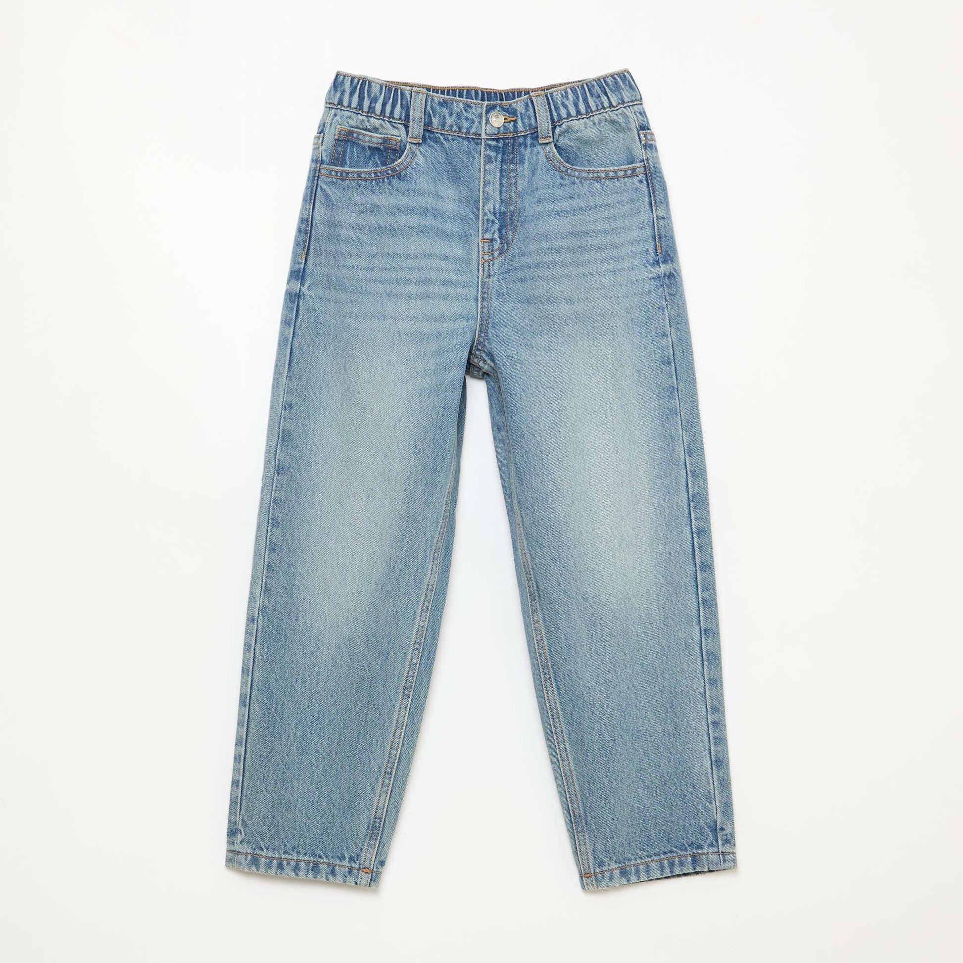 Pantalon en jean coupe confortable BLEU