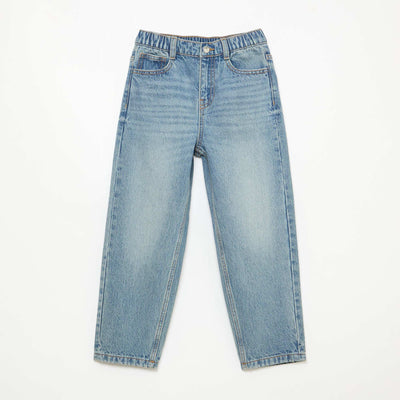 Pantalon en jean coupe confortable BLEU