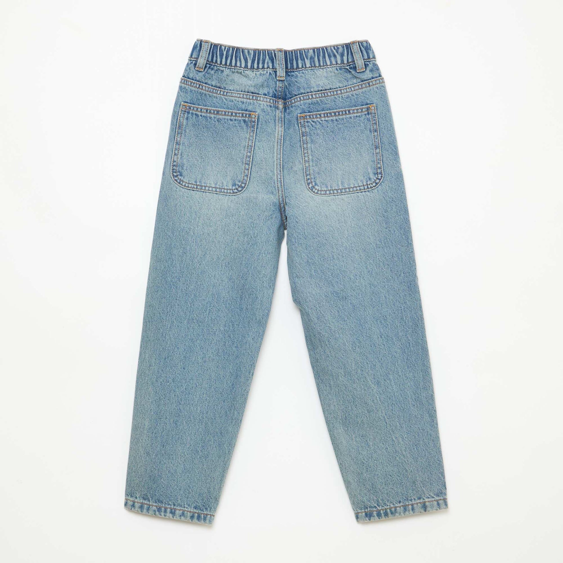 Pantalon en jean coupe confortable BLEU