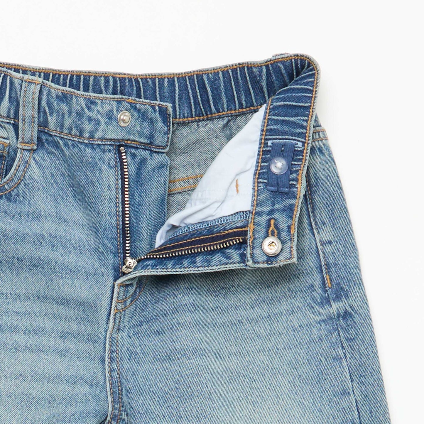 Pantalon en jean coupe confortable BLEU